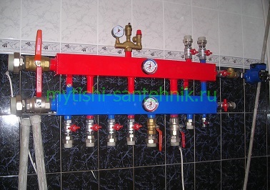 установка коллектора отопления картинка