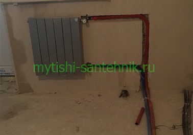 монтаж радиатора мытищи
